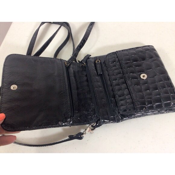 The Trend Crocodile Print Cross Body Bag Purse - Picture 8 of 12